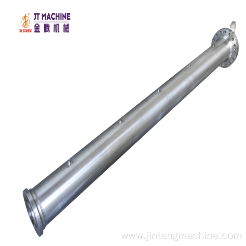Gas Vented screw barrel for recycled material